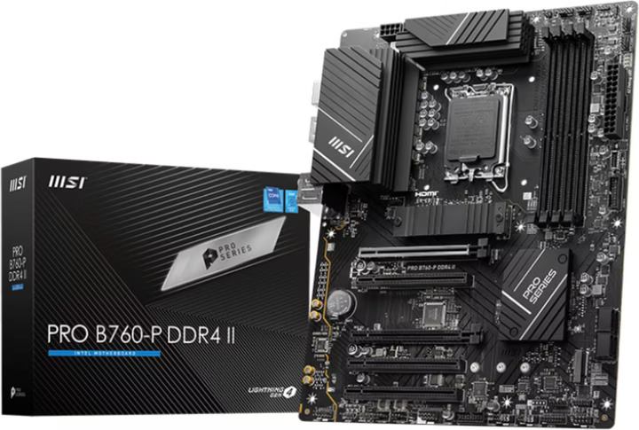 Produktbild MSI PRO B760-P DDR4 II (LGA 1700, Intel B760, ATX)